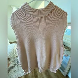 Free People Sweater Vest in Pink